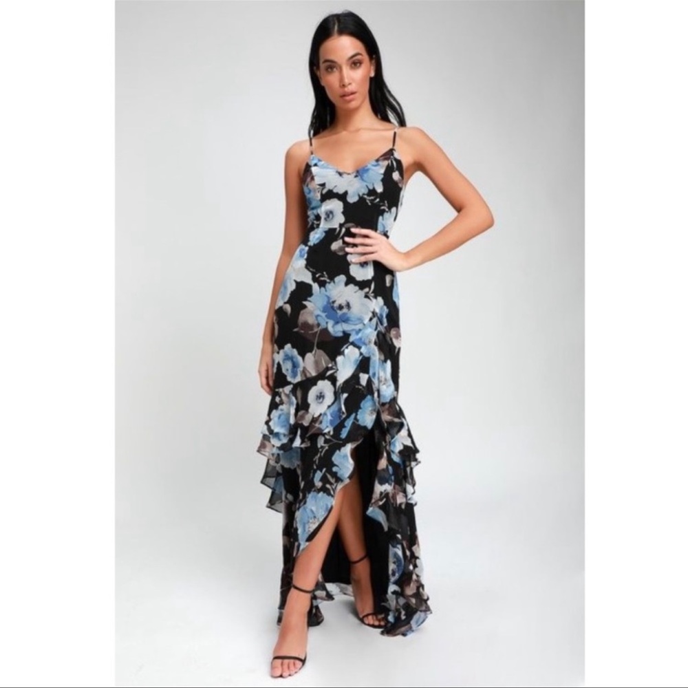 Lulus Artwin Ruffle Dress, NWT Size M